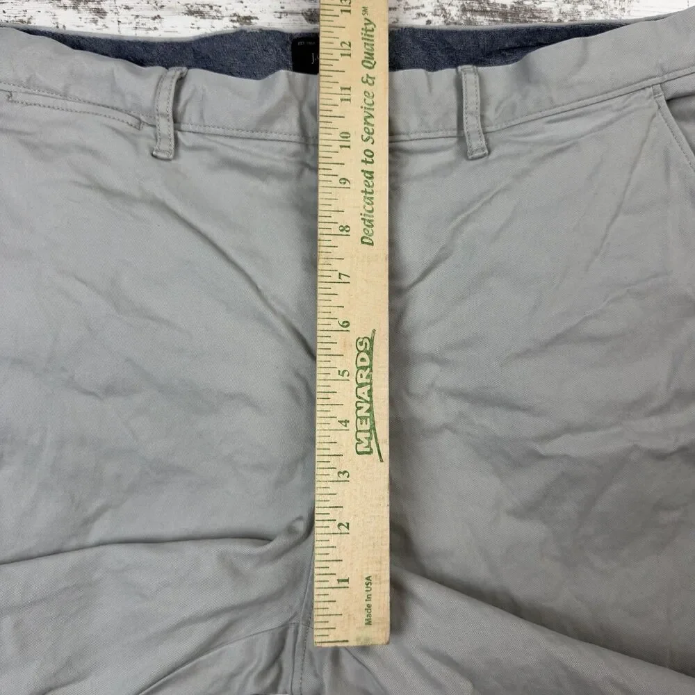 J.Crew 770 Straight Fit Stretch Chino Pants Men's 36x33 Light Gray Preppy